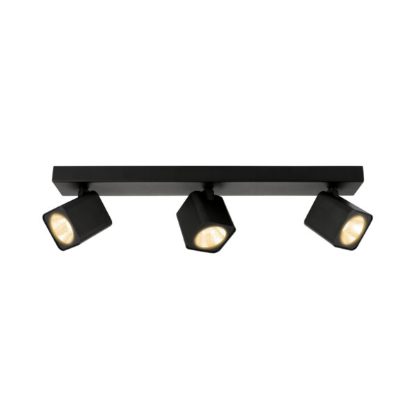 Spotlight Lux Aveiro – focused LED spotlight in black and steel
