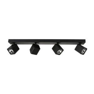 Spotlight Lux Aveiro – focused LED spotlight in black and steel