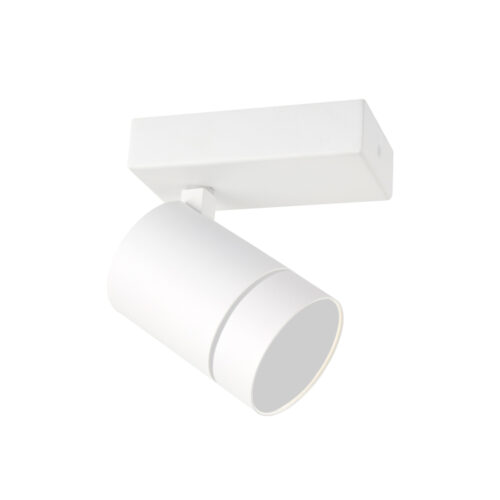 Spotlight Lux Selma – focused LED spotlight in white and steel