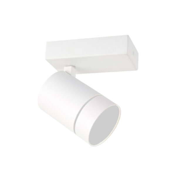 Spotlight Lux Selma – focused LED spotlight in white and steel