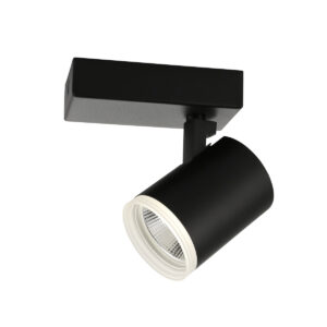 Spotlight Lux Helvia 5w – focused LED spotlight in black and aluminum