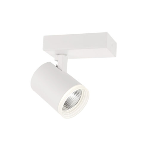 Spotlight Lux Helvia – focused LED spotlight in white and aluminum