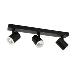 Spotlight Lux Helvia – focused LED spotlight in black and aluminum