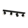 Spotlight Lux Helvia – focused LED spotlight in black and aluminum