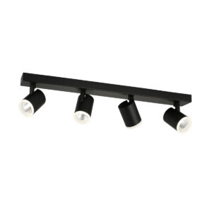 Spotlight Lux Helvia – focused LED spotlight in black and aluminum