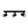 Spotlight Lux Spiela – focused LED spotlight in black and steel
