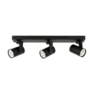 Spotlight Lux Spiela – focused LED spotlight in black and steel