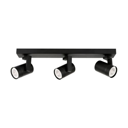 Spotlight Lux Spiela – focused LED spotlight in black and steel