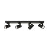 Spotlight Lux Spiela – focused LED spotlight in black and steel