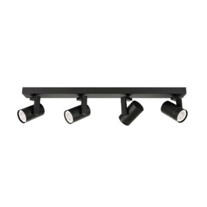 Spotlight Lux Spiela – focused LED spotlight in black and steel