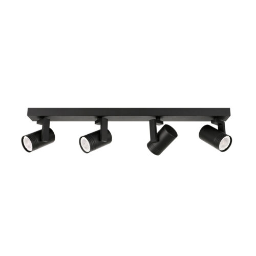 Spotlight Lux Spiela – focused LED spotlight in black and steel