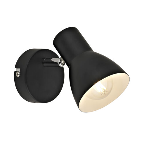 Spotlight Lux Riado – focused LED spotlight in black and metal