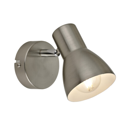 Spotlight Lux Riado 40w – focused LED spotlight in satin nickel and metal