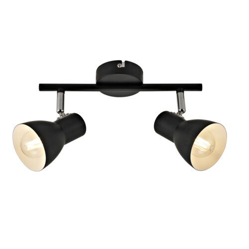 Spotlight Lux Riado – focused LED spotlight in black and metal