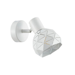 Spotlight Lux Harley – focused LED spotlight in white and steel