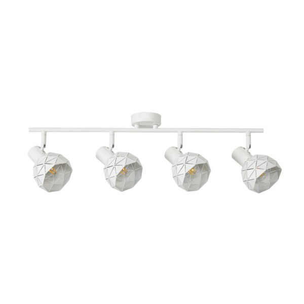 Spotlight Lux Harley – focused LED spotlight in white and steel