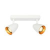 Spotlight Lux Tino – focused LED spotlight in gold white and steel