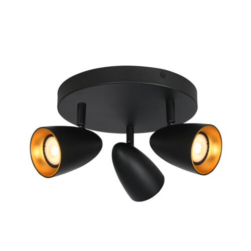 Spotlight Lux Tino – focused LED spotlight in black