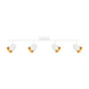 Spotlight Lux Tino – focused LED spotlight in gold white and steel