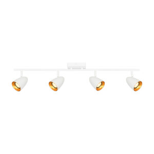 Spotlight Lux Tino – focused LED spotlight in gold white and steel