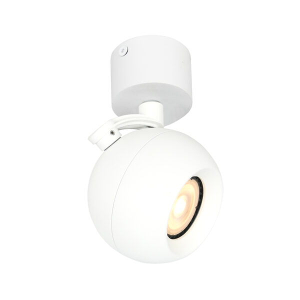 Spotlight Lux Lafin – focused LED spotlight in sandy white and aluminum
