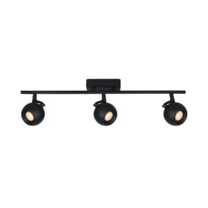 Spotlight Lux Lafin – focused LED spotlight in sandblasted black and steel