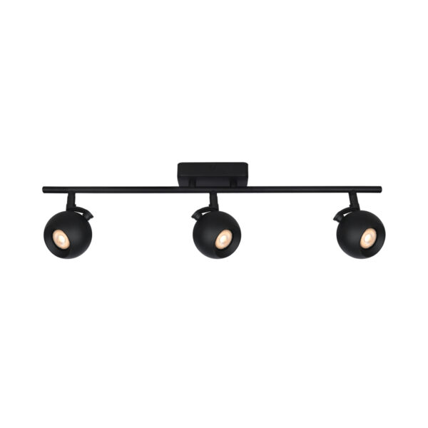 Spotlight Lux Lafin – focused LED spotlight in sandblasted black and steel