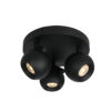 Spotlight Lux Lafin – focused LED spotlight in sandblasted black and steel