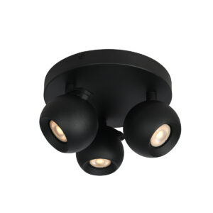 Spotlight Lux Lafin – focused LED spotlight in sandblasted black and steel