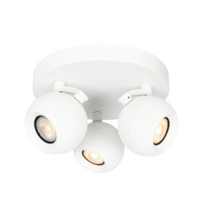 Spotlight Lux Lafin – focused LED spotlight in sandy white and steel