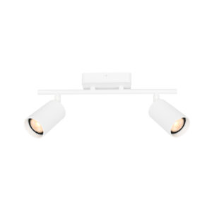 Spotlight Lux Tris – focused LED spotlight in sandy white and steel