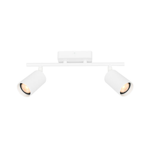 Spotlight Lux Tris – focused LED spotlight in sandy white and steel