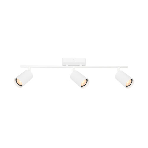 Spotlight Lux Tris – focused LED spotlight in sandy white and steel