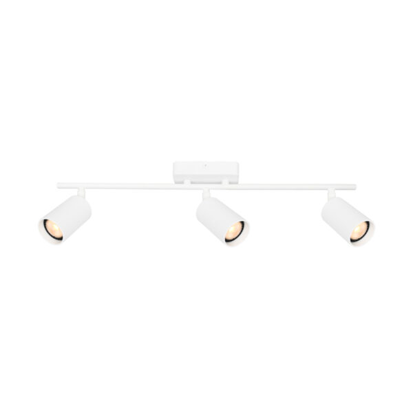 Spotlight Lux Tris – focused LED spotlight in sandy white and steel