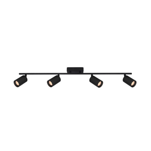 Spotlight Lux Tris – focused LED spotlight in sandblasted black and steel