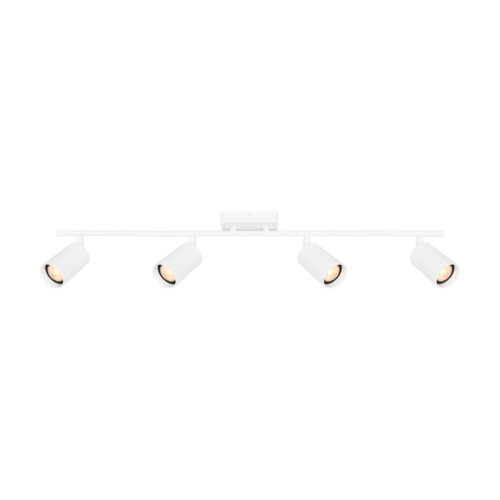 Spotlight Lux Tris – focused LED spotlight in sandy white and steel