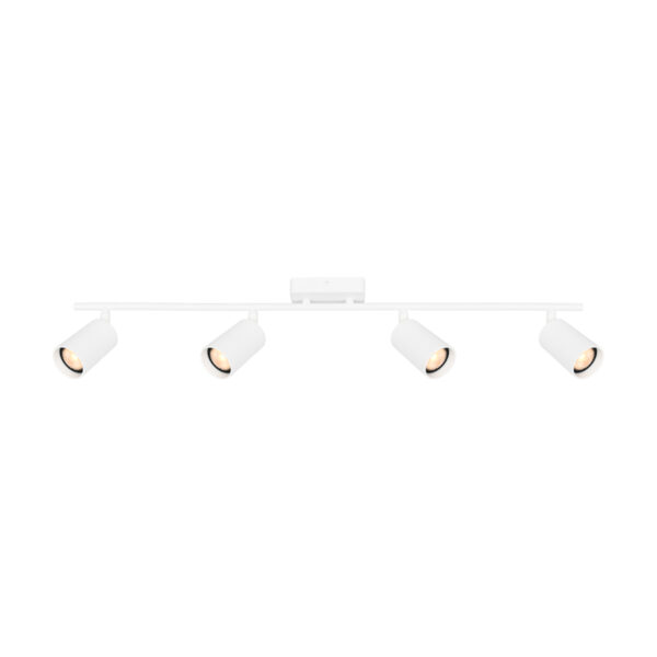 Spotlight Lux Tris – focused LED spotlight in sandy white and steel