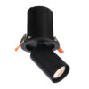 Spotlight Lux Termo 10w – focused LED spotlight in sandblasted black and aluminum