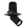 Spotlight Lux Termo – focused LED spotlight in sandblasted black and aluminum