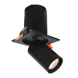 Spotlight Lux Termo – focused LED spotlight in sandblasted black and aluminum