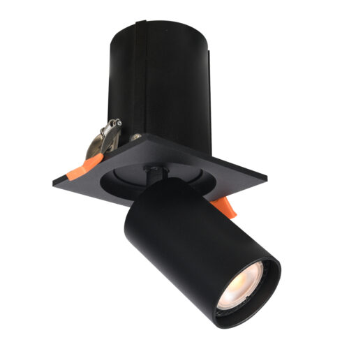 Spotlight Lux Termo – focused LED spotlight in sandblasted black and aluminum