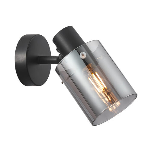 Wall lamp Lux Sardo – LED wall lamp in black