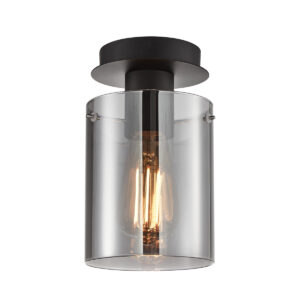Spotlight Lux Sardo – focused LED spotlight in black and steel