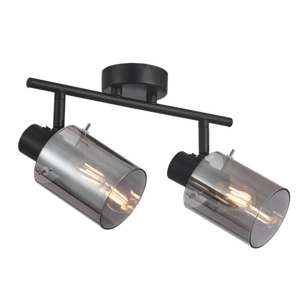 Spotlight Lux Sardo – focused LED spotlight in black