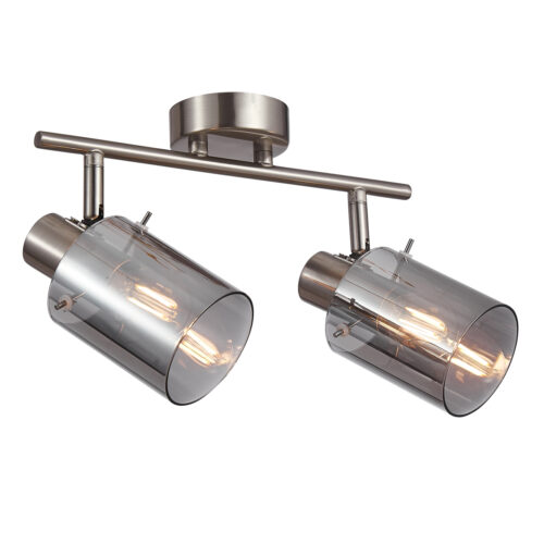 Spotlight Lux Sardo – focused LED spotlight in silver