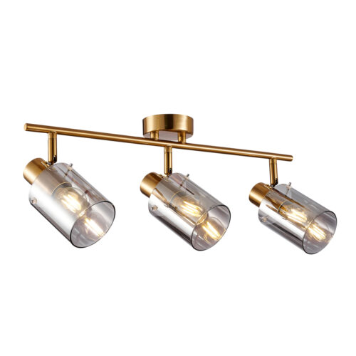 Spotlight Lux Sardo – focused LED spotlight in brass