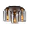 Spotlight Lux Sardo – focused LED spotlight in brass and steel