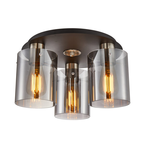 Spotlight Lux Sardo – focused LED spotlight in satin nickel and steel