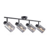 Spotlight Lux Sardo – focused LED spotlight in black