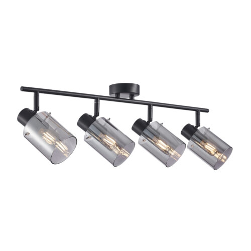 Spotlight Lux Sardo – focused LED spotlight in black